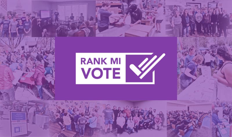Rank MI Vote logo