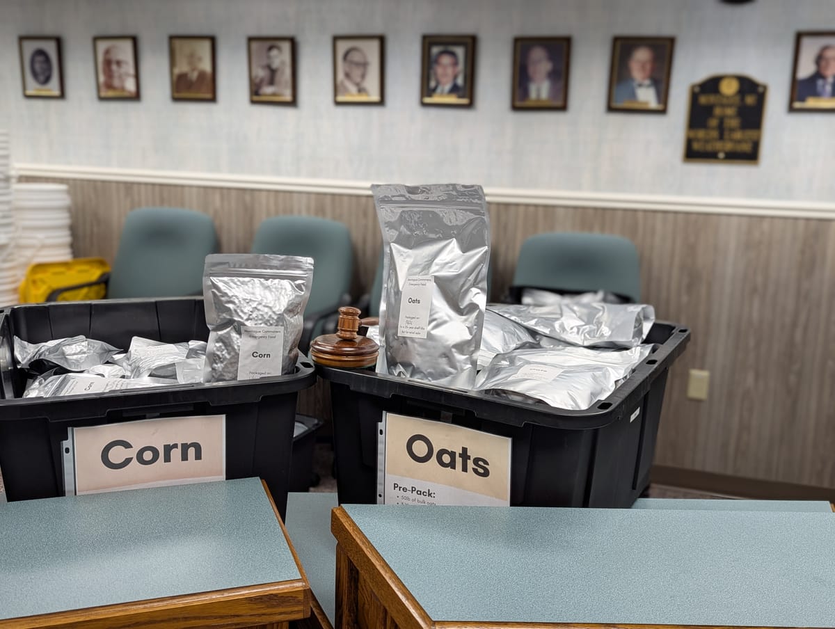 How to pack 50 food buckets with your friends