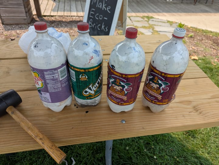 Ecobricks and Mushroom Logs